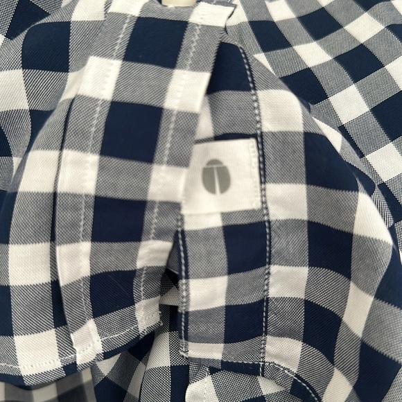 Grayson The Hero Button Down Shirt Long Sleeve Navy Check Sz XS Preppy Western - Picture 8 of 8